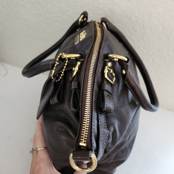 Euc Coach Madison Brown Leather Shoulder Bag Purse - Picture 12 of 15